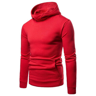 

Hoodie Men Long Sleeve Hooded Sweatshirt Slim Overcoat Jumper Pullover Fashion