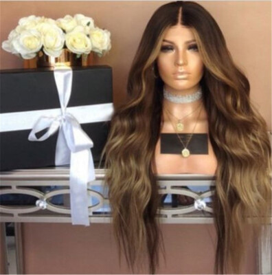 

28 Long Full Wavy Blonde Wig Fashion Heat Resistant Synthetic Wigs Women