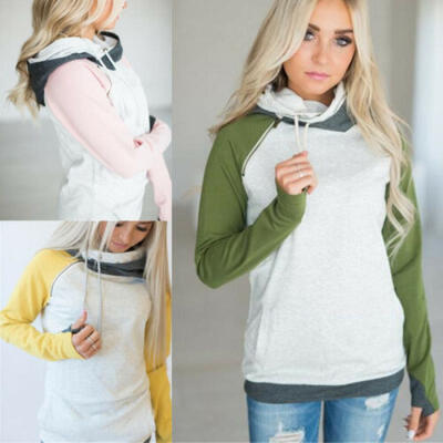 

Fashion Womens Long Sleeve Hoodie Sweatshirt Warm Jumper Sweater Pullover Tops