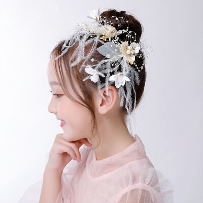 

Childrens Headdress Girl Hairpin Flower Ornaments Girls Hair Accessories Princess Hair Accessories Performance Accessories