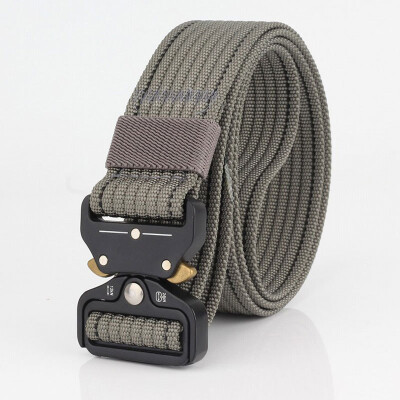 

Trend new Unisex belt Quick release Alloy Insert buckle Tactics belt outdoor casual high quality Nylon Men belt