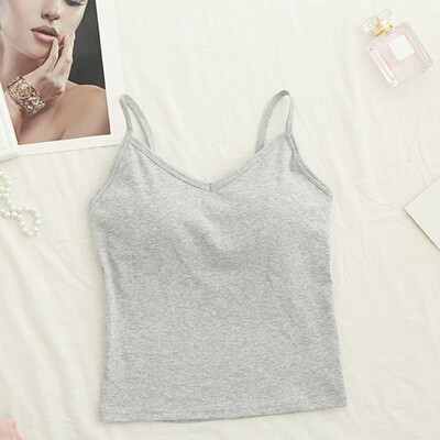 

The Long Section Bottoming U Back Wrapped Chest Solid Color Triangle Cup Vest