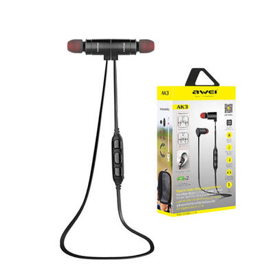 

AWEI AK3 Wireless Earphones Bluetooth Headphones Magnetic Headset Cordless Earbuds