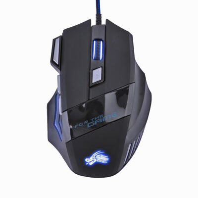 

5500DPI LED Optical USB Wired Gaming Mouse 7 Buttons Gamer Computer Mice