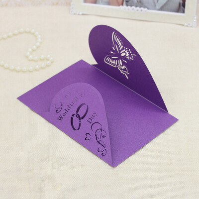 

〖Follure〗20 Pcs Delicate Carved Romantic Wedding Party Invitation Card Envelope A