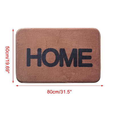 

Carpet Doormat Mat Bath Rug HOME Print Non-Slip Doormat Welcome Floor Mats