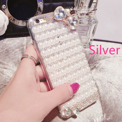 

GANGXUN iPhone  Max  X XR 5 5s SE 8 7 6 6s Plus Luxury Pearl Diamond Bow Case