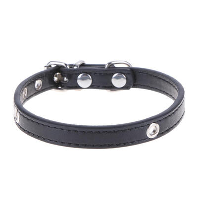

Personalized Dog Collar Soft PU Leather for Puppy Cat Pet Neck Belt Strap