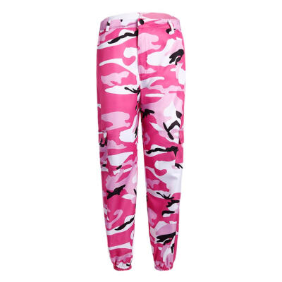 

Autumn Women Camo Print Casual Pants Loose Pleated Trousers Streetwear