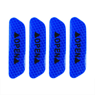 

Tailored 4PCS Super Car Door Open Sticker Reflective Tape Safety Warning Decal