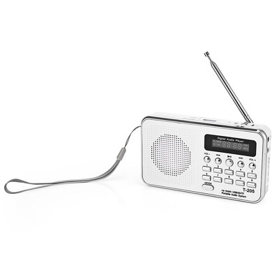 

T - 205 Mini Digital Stereo Speaker FM Radio Music Player