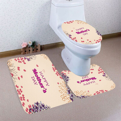 

〖Follure〗3pcs Mothers Day Non-Slip Bath Mat Bathroom Kitchen Carpet Doormats Decor