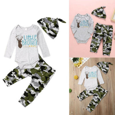 

Cute Newborn Baby Boys Kid Autumn Cotton Clothes Romper Pants Long Outfit