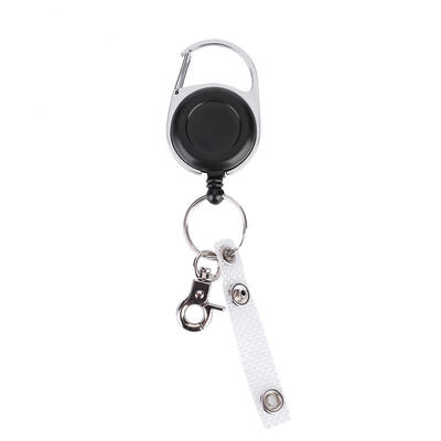 

Greensen 60cm Nylon Wire Rope Retractable Key Ring Keychain Recoil Keyring for Outdoor Use