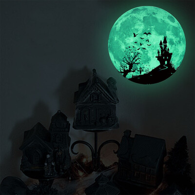 

〖Follure〗Luminous Moon Removable Wall Sticker Home Halloween Decoration