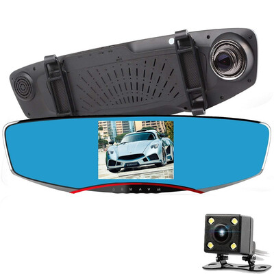 

16GB TF CardAnytekT2 Car Dashboard Camera HD 1080p 5 Inch Dashboard Camera Video Recorder Dual Lens Front&Rear 170°Wide Ang