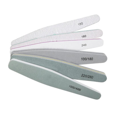 

6pcsset Sponge Nail File Polished Nail Rubbing Sanding Bar Manicure Tools
