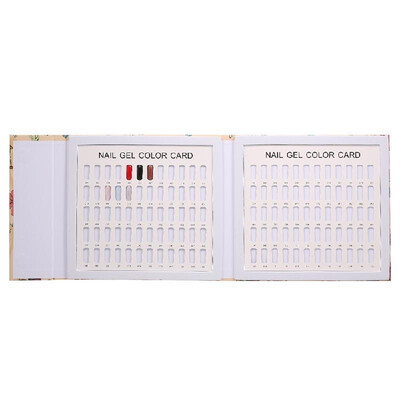 

Fashion 120 Nail Color Display Book for False Nail Tips DIY Nail Polish UV Gel Color Card Board Nail Salon Tools