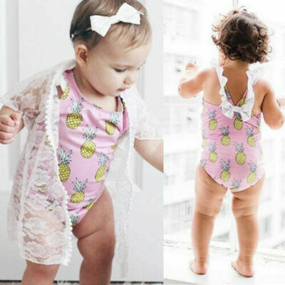 

Cute Toddler Baby Kids Girls Swimsuit Bathing Tankini Bikini Swimwear Beachwear