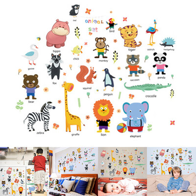 

Cartoon Animals Wall Sticker Cabinet Refrigerator Room Home Decoration