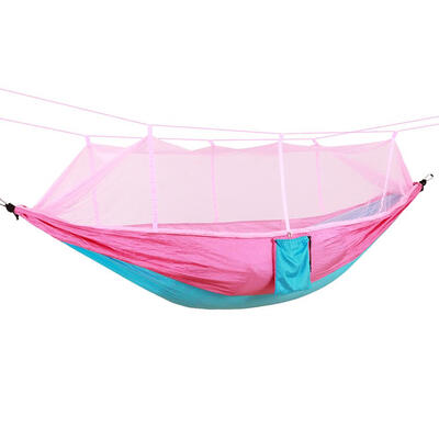 

Portable Nylon Parachute Hammock Mosquito Net Camping Leisure Double Person