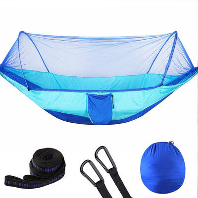 

Outdoor Camping Parachute Cloth Anti-mosquito Hammock Automatically Open