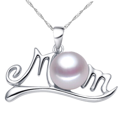 

Mother Charming Gift Fashion Pearl Necklace Accessory Mom Jewelry Pendant Elegant Day Gift