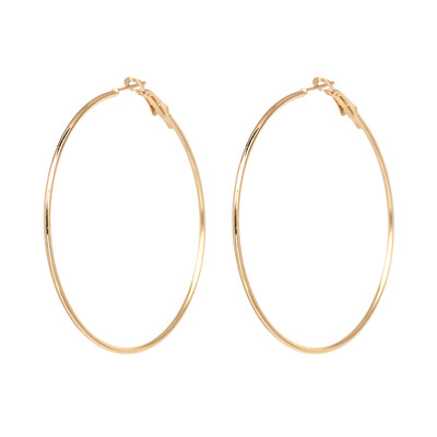 

AOTEMAN 2019 New Fashion Statement Hoop Earrings Metal Geometric Earrings For Women Jewelry Accessories