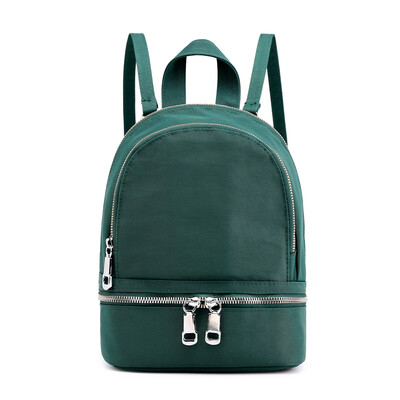 

Mini small backpack womens bag waterproof nylon Oxford cloth solid color shoulder bag multifunctional small canvas