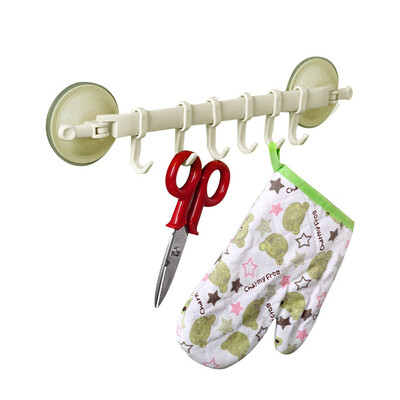 

Siaonvr Top Quality Supper Power Vaccum Sucker Stand Hook Kitchen Bathroom Hanger White