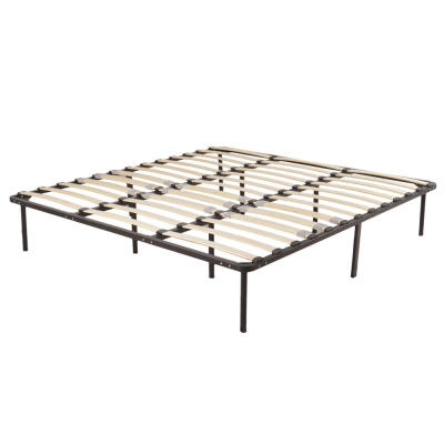 

Wood Slats Metal Bed Frame Platform Bedroom Mattress Foundation Base King Queen Full Twin Size for Your Choice