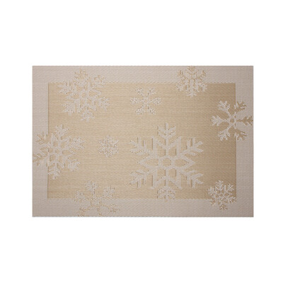 

Tailored Christmas Placemat Woven Non-slip PVC Insulation Placemat Washable Table Mats