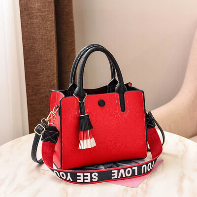 

Handbag lady fashion retro sour side bag Korean version of one-shoulder fashion black bag simple oblique Bag