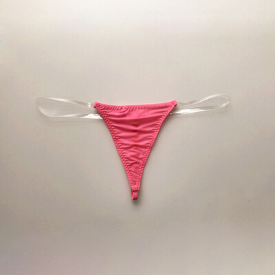 

Womens underwear sexy invisible ladies ice silk T pants bikini thong