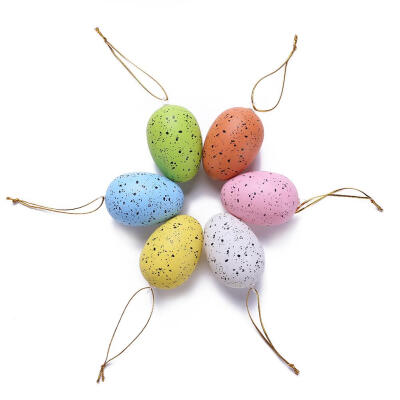 

6pcs DIY Easter Egg Pendant Toy Kindergarten Handmade Gifts Festival Decor