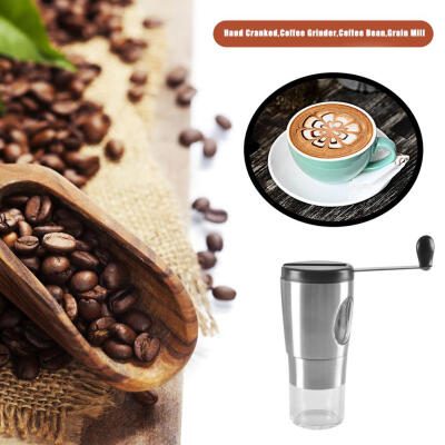 

Portable Hand Cranked Coffee Grinder Mini Manual Coffee Bean Grain Mill