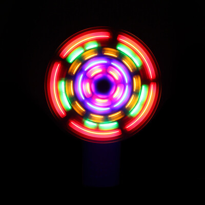 

Tailored Children Educational Toys Portable Cool LED Glowing Fan Party Toy Gift