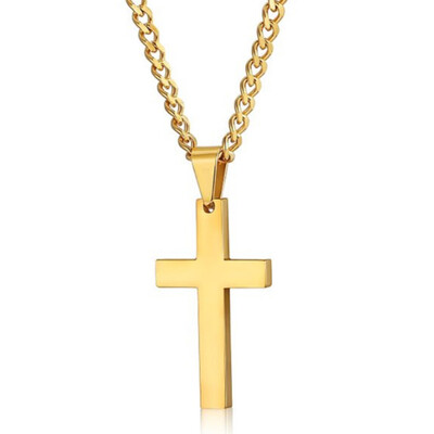 

New Alloy Jesus Cross Chain Unisex Necklace Cross Pendant Jewelry Men Women Necklace Gift