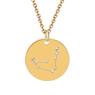 

Necklace Women Sweet Simple Jewelry Cartoon Twelve constellations Tag Pendants Clavicle Delicate Cute Necklace collares