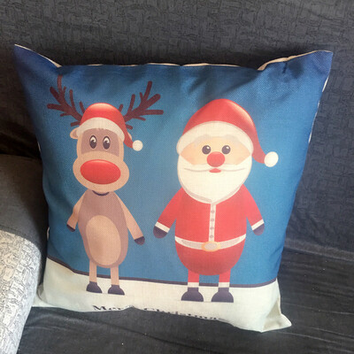 

Tailored Christmas Pillow Case Sofa Waist Throw Cushion Cover Home Decor A