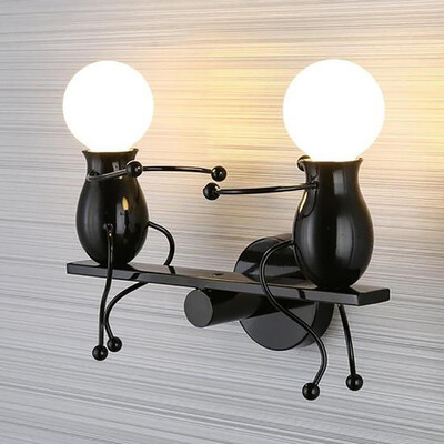

Gobestart Modern Charming Chandelier Creative Iron People Lamp Elegant Wall Lights Hanger