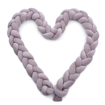 

Baby Crib Bumper Knotted Braided Bumper Handmade Soft Knot Pillow Pad Cushion Nursery Cradle Decor Baby Gift Crib Protector Cotton