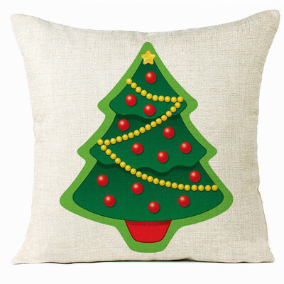 

Tailored Xmas Christmas Tree Sofa Bed Home Decoration Festival Pillow Case Cushion Cover