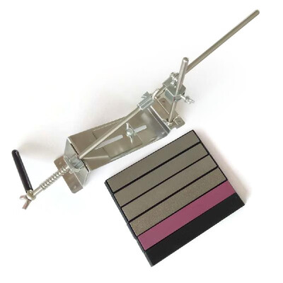 

Upgraded Fixed-angle Knife Sharpener Kit Full Metal Stainless Steel Professional 4 Sharpening Stones