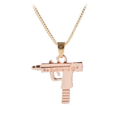 

NEW-Gun Necklaces Pendants Pistols Necklaces Decorative Chains