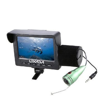 

Lixada 1000TVL 43in LCD Monitor Fish Finder Underwater LED Night Vision Camera 165° Wide Angle 15M Cable for Sea Fishing