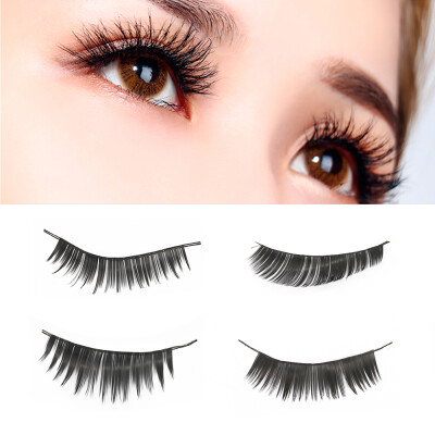 

10pair Women Thick Handmade Natural Cross Makeup Tool False Fake Eyelashes Eye Lash Extensions