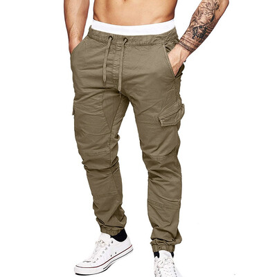

Gobestart Fashion Mens Sport Pure Color Bandage Casual Loose Sweatpants Drawstring Pant