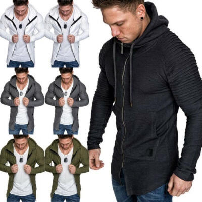 

Men&39s Hoodies Muscle Bodybuilding Gym Jacket Sweatshirts Fitness Sweatshirt Coat