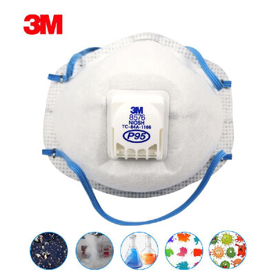 

3M 8576 Particulate Respirator Anti Acid Gas Fog PM25 Dustproof Mouth Mask for Industrial & Outdoor Use Pack of 10PCS